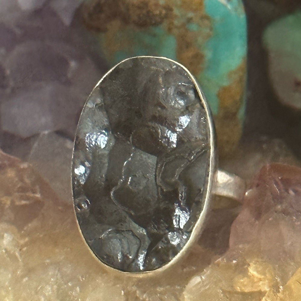 Hematite Sterling Silver Ring - image 1